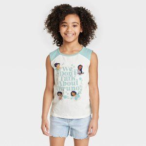 Girls' Encanto Raglan Tank Top Off White Medium